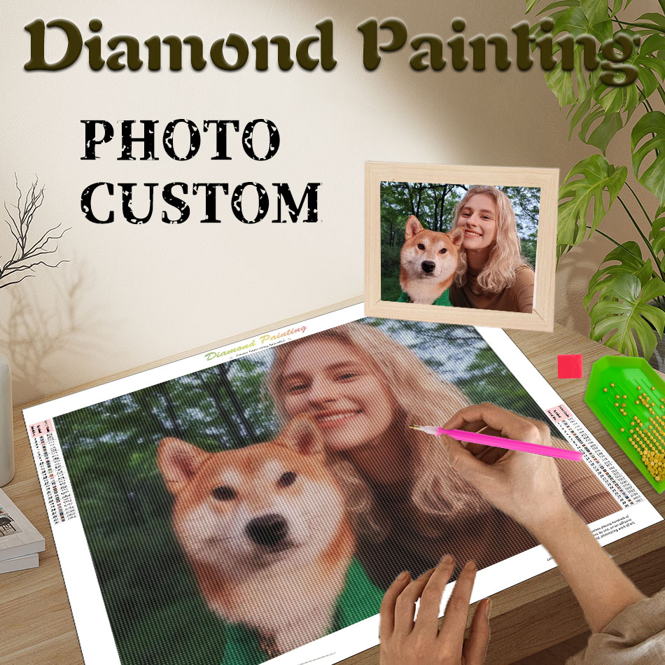 Resin Art Wedding Gift - ภาพวาดเพชรแบบกำหนดเอง สร้างสรรค์งานศิลปะติดผนัง งานฝีมือ DIY ภาพศิลปะเพชรแบบกำหนดเอง ภาพถ่ายแบบกำหนดเอง