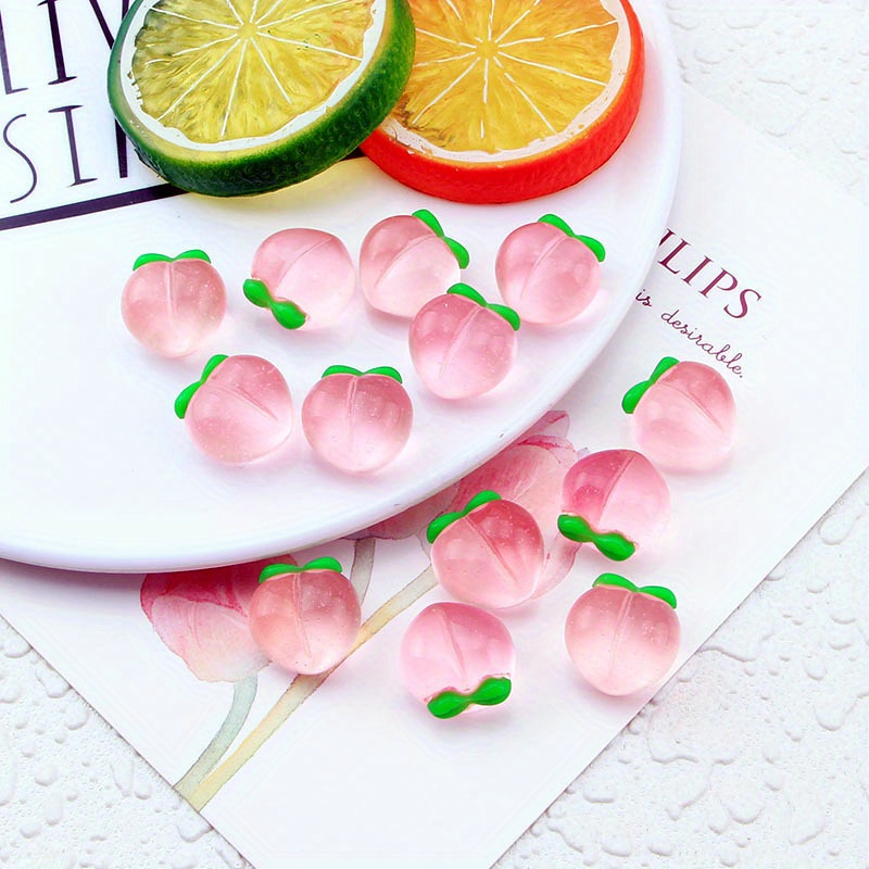 10 ชิ้น จี้เรซิ่นรูปพีชใสแบบแบ - Resin Art Love บทวิจารณ์และราคา