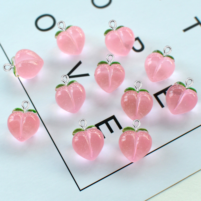 10 ชิ้น จี้เรซิ่นรูปพีชใสแบบแบ - Resin Art Love บทวิจารณ์และราคา