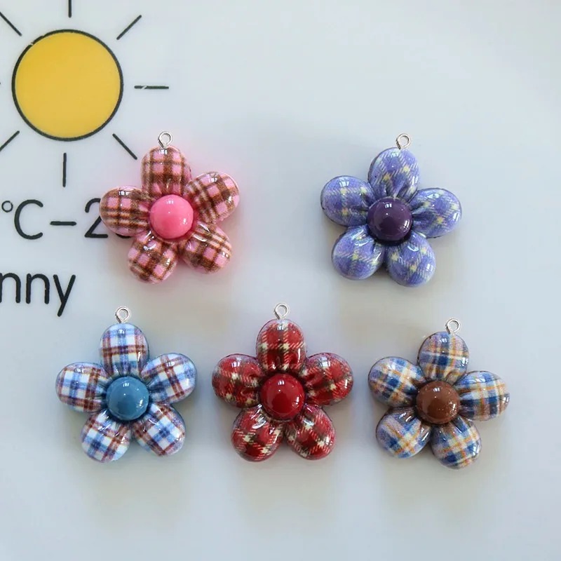จี้เรซิ่นรูปดอกไม้หวานๆ 10 ชิ้ - Resin Art And Craft บทวิจารณ์และราคา