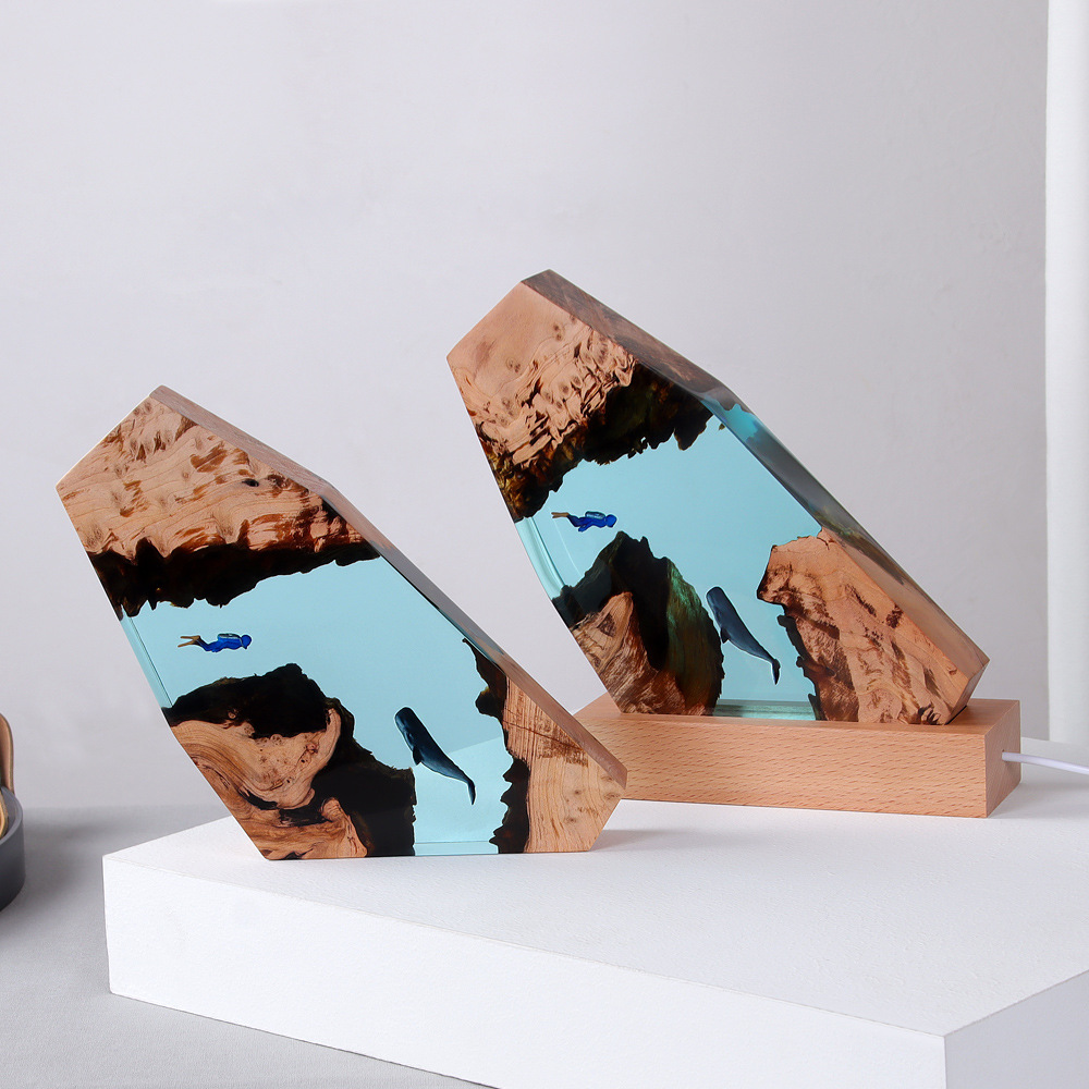 ของตกแต่งบ้านรูปนักดำน้ำในถ้ำใ - Resin Art Wedding Gift บทวิจารณ์และราคา