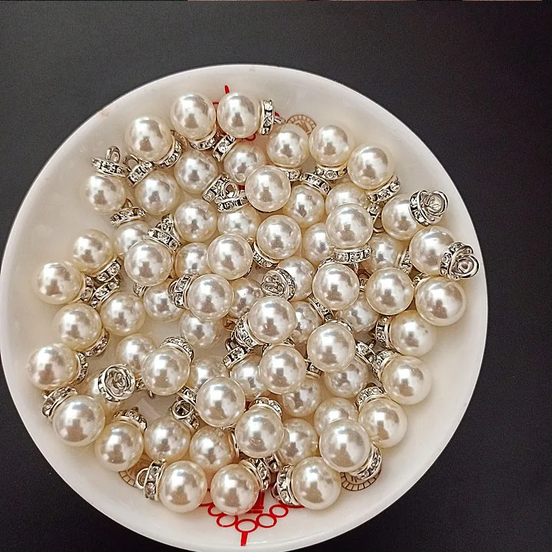 30 ชิ้นรอบเพิร์ลเพชรจี้ทองเงิน - Resin Art Wedding Gift บทวิจารณ์และราคา