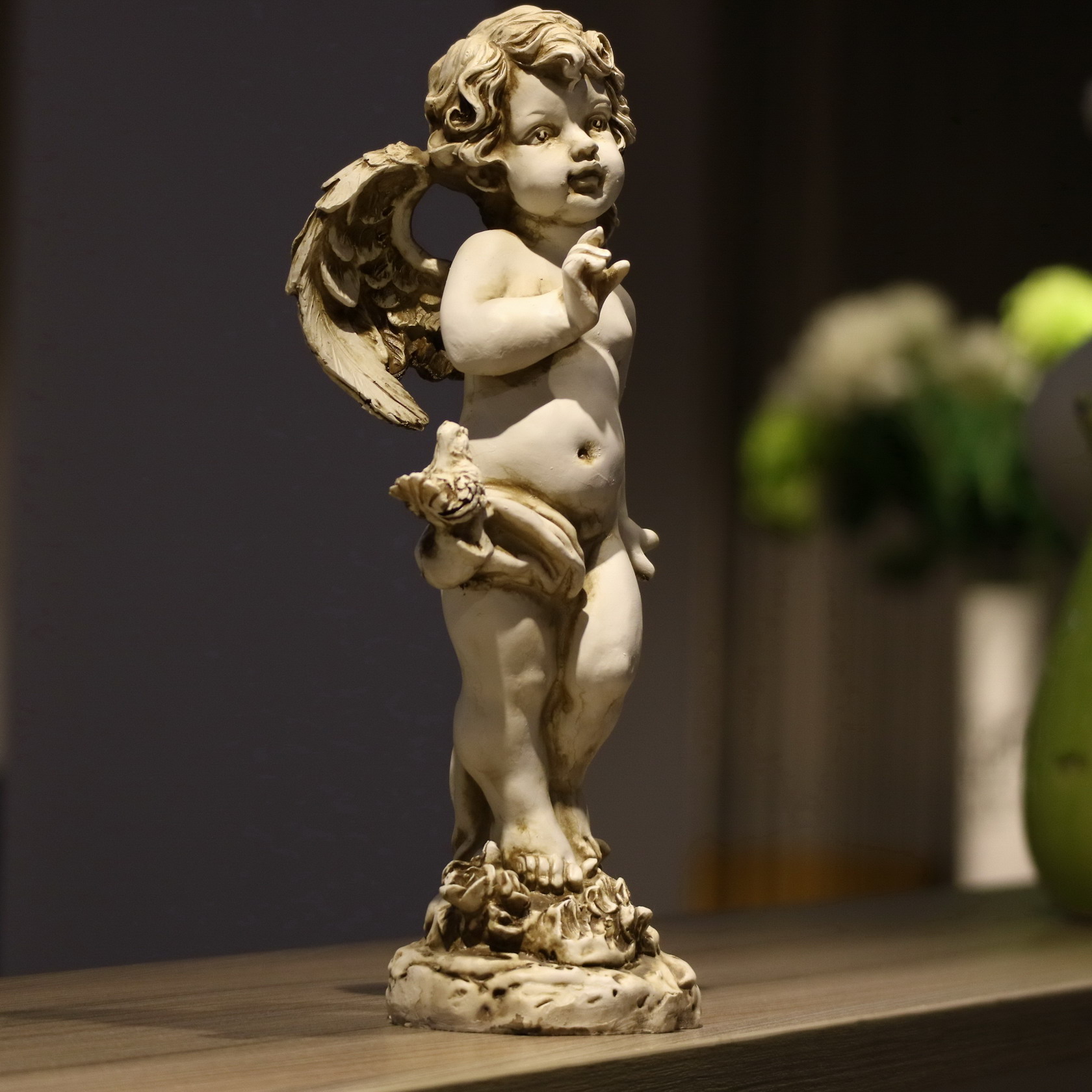 รูปปั้นนางฟ้าเรซิ่นสไตล์เรโทร  - Resin Art Wedding Gift บทวิจารณ์และราคา