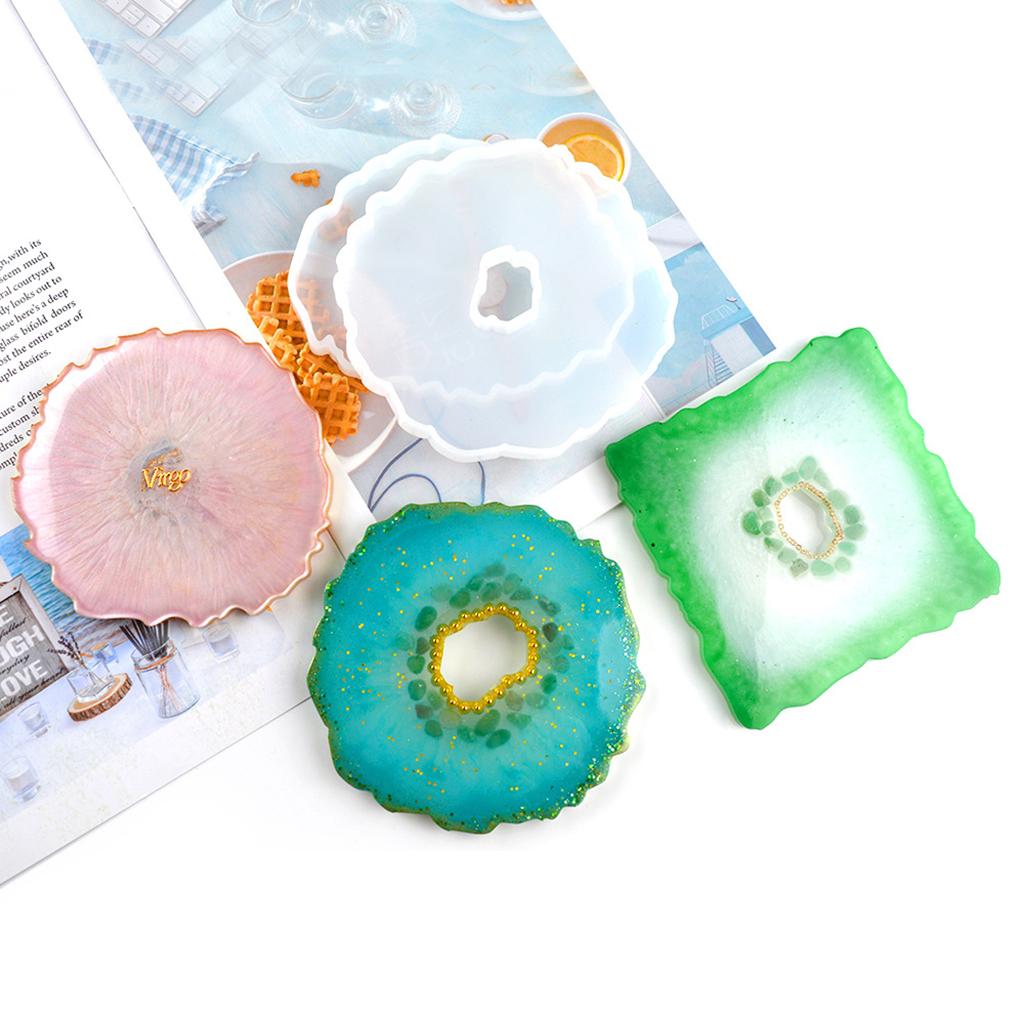 แม่พิมพ์เรซิ่นสำหรับทำที่รองแก - Resin Art Coasters บทวิจารณ์และราคา