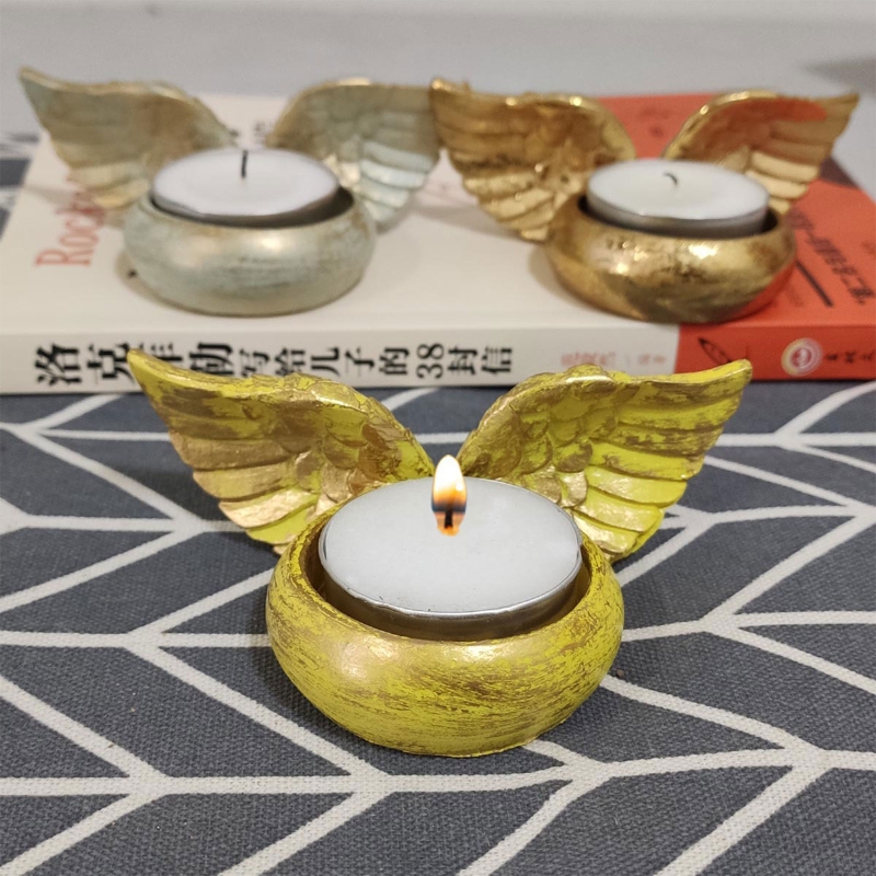 Angel Wings เทียนเรซิ่นรูปปั้น - Resin Art Wedding Gift บทวิจารณ์และราคา