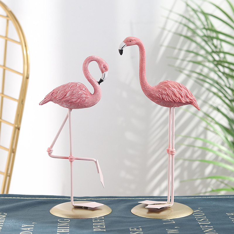ฟิกเกอร์นกฟลามิงโกสีชมพู 3 ชิ้ - Resin Art Wedding Gift บทวิจารณ์และราคา