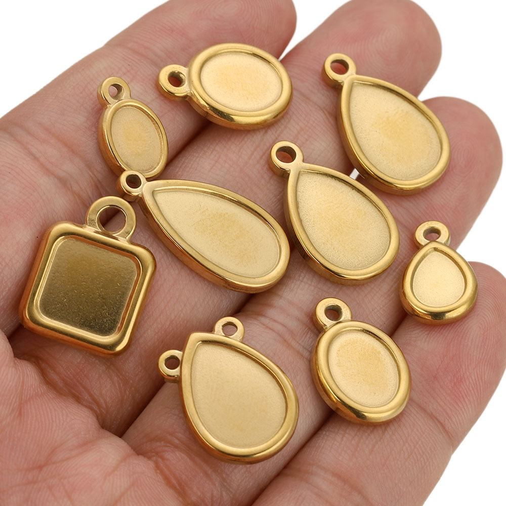 ถาดจี้สแตนเลสทรงสี่เหลี่ยม ทรง - Resin Art Love บทวิจารณ์และราคา