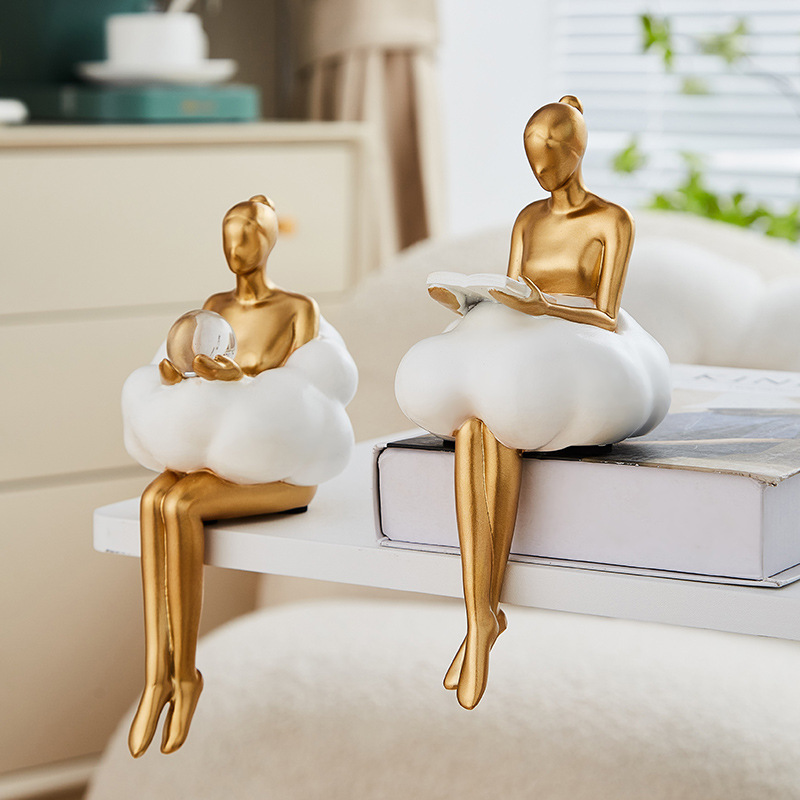 รูปปั้นนักบัลเลต์บนเมฆ ศิลปะนา - Resin Art Aesthetic บทวิจารณ์และราคา