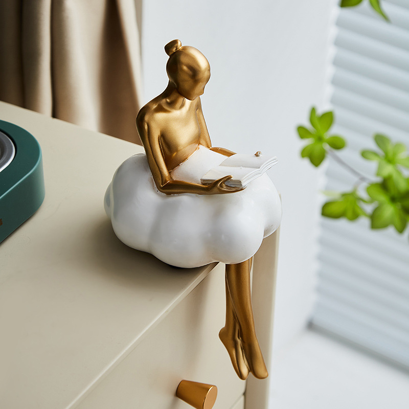 รูปปั้นนักบัลเลต์บนเมฆ ศิลปะนา - Resin Art Aesthetic บทวิจารณ์และราคา