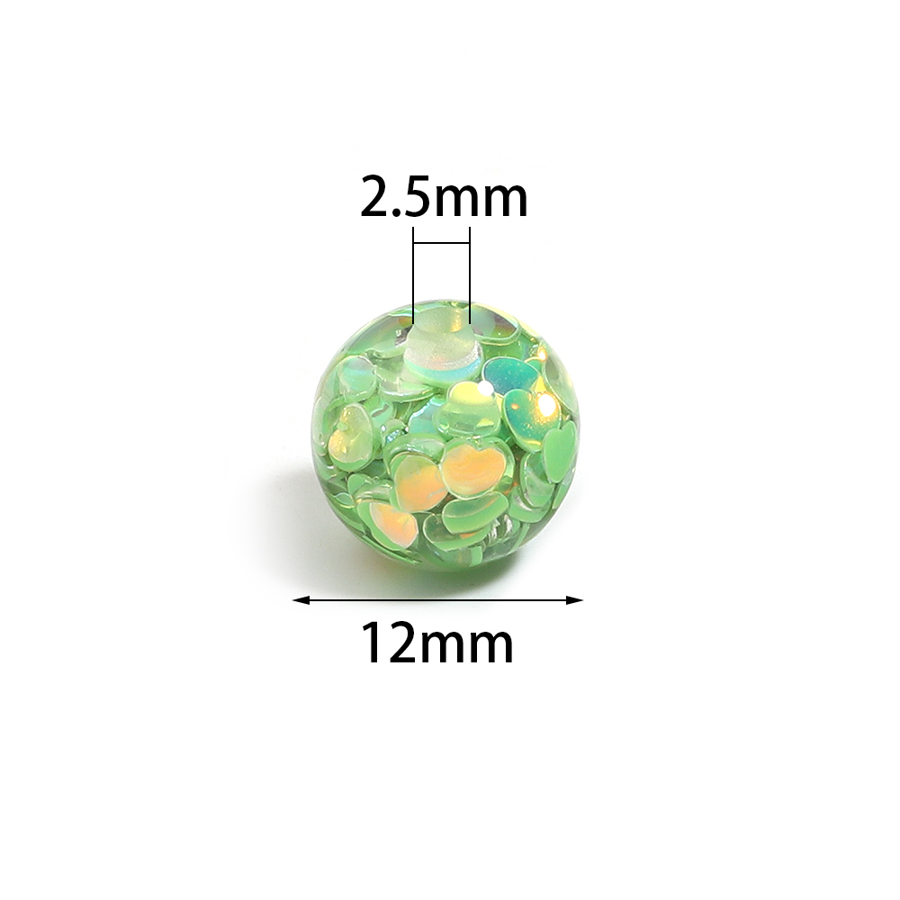 ลูกปัดรูปหัวใจเรซินขนาด 12 มม. - Resin Art And Craft บทวิจารณ์และราคา