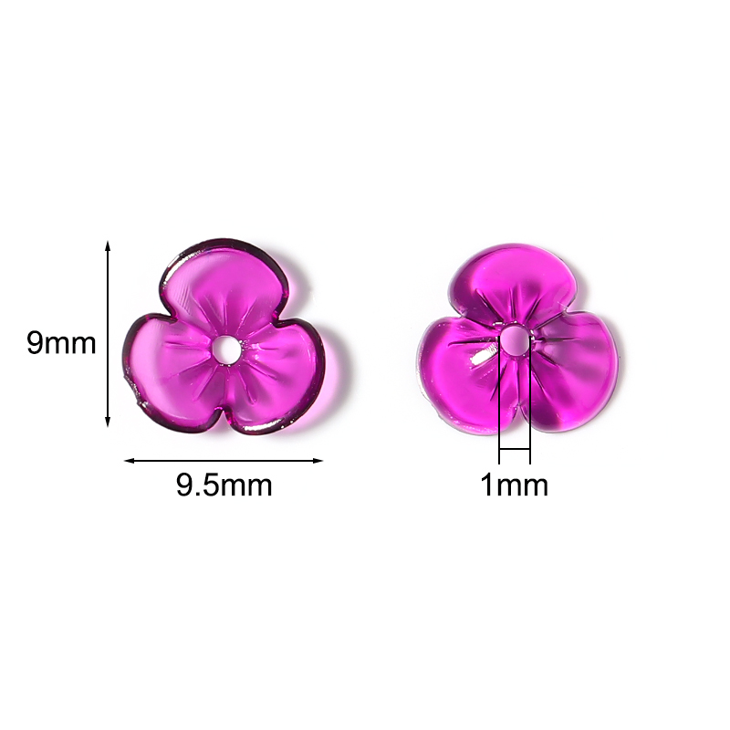 20 ชิ้น/ล็อตโปร่งใสเรซิ่นกลีบล - Resin Art Love บทวิจารณ์และราคา