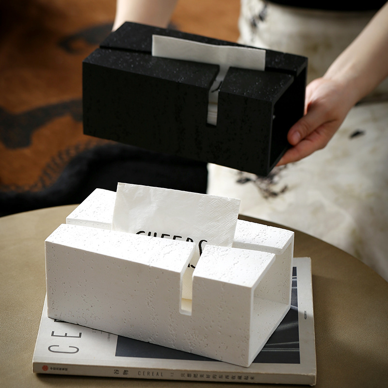 กล่องใส่กระดาษทิชชูหินลายเรขาค - Resin Art Aesthetic บทวิจารณ์และราคา
