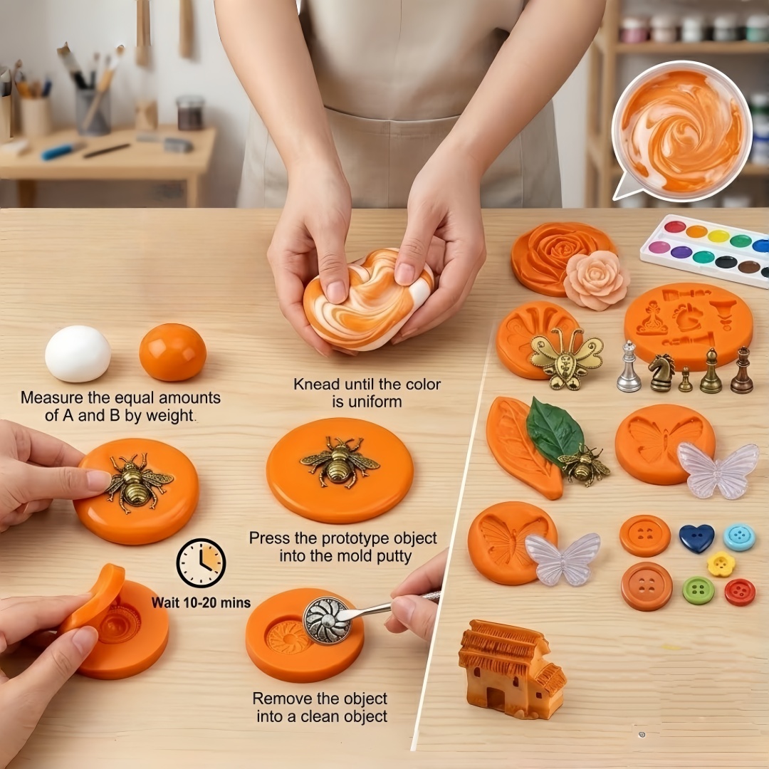 ชุดงานฝีมือซิลิโคนพัตตี้ DIY ย - Resin Art And Craft บทวิจารณ์และราคา