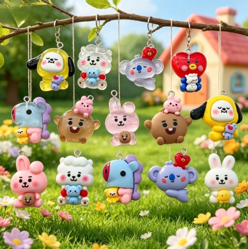 ชุด 7 ชิ้น BT21 ชาร์มการ์ตูนเร - Resin Art And Craft บทวิจารณ์และราคา