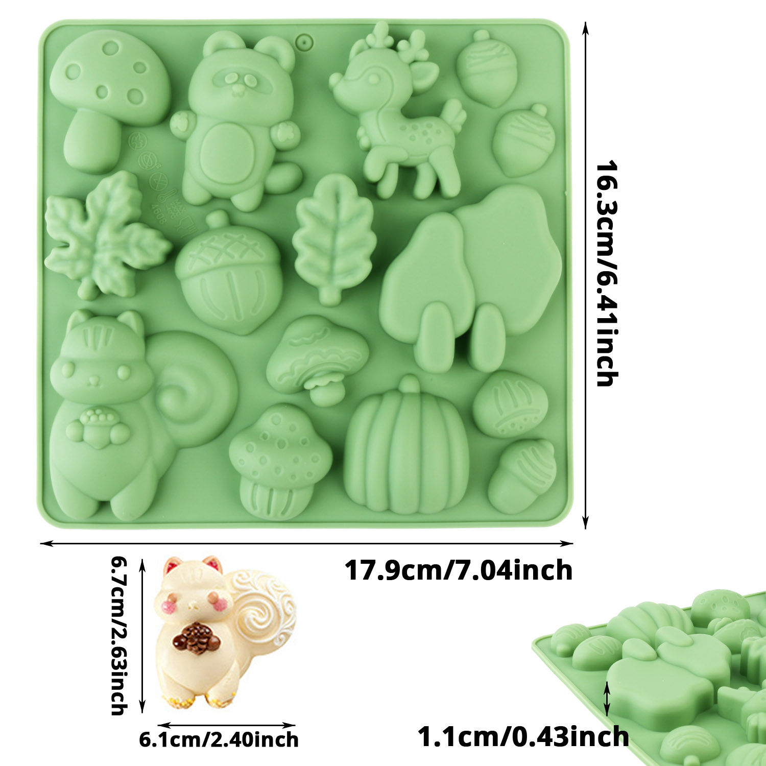 แม่พิมพ์เค้กซิลิโคนรูปสัตว์ 1  - Resin Art And Craft บทวิจารณ์และราคา