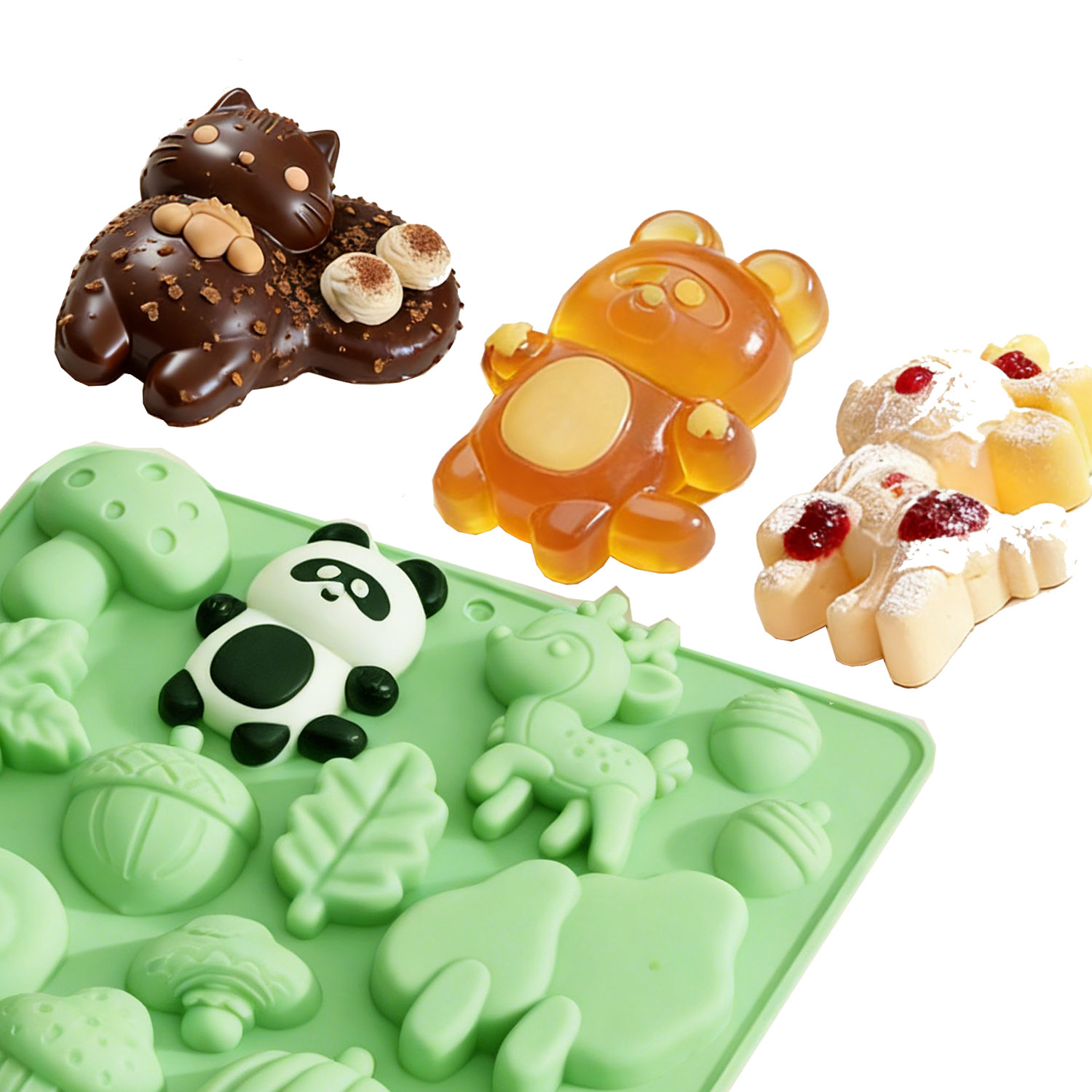 แม่พิมพ์เค้กซิลิโคนรูปสัตว์ 1  - Resin Art And Craft บทวิจารณ์และราคา