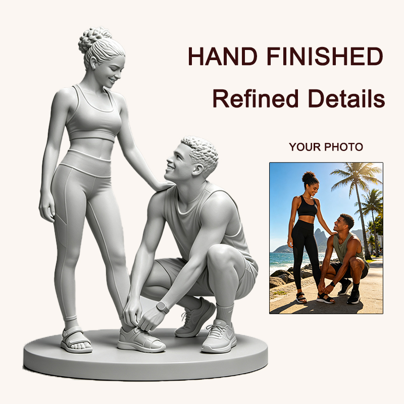 รูปปั้นคู่รักพิมพ์สามมิติตามภา - Resin Art Wedding Gift บทวิจารณ์และราคา