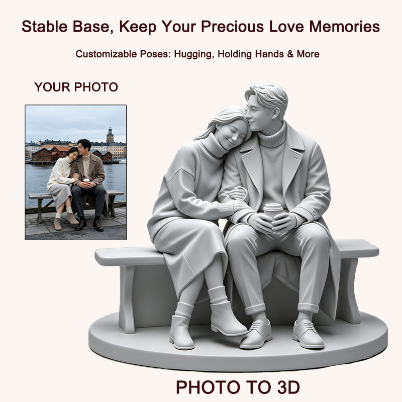 รูปปั้นคู่รักพิมพ์สามมิติตามภา - Resin Art Wedding Gift บทวิจารณ์และราคา