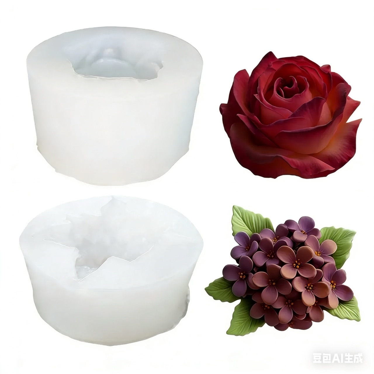 แม่พิมพ์ซิลิโคนรูปดอกไม้ 3 มิต - Resin Art Wedding Gift บทวิจารณ์และราคา