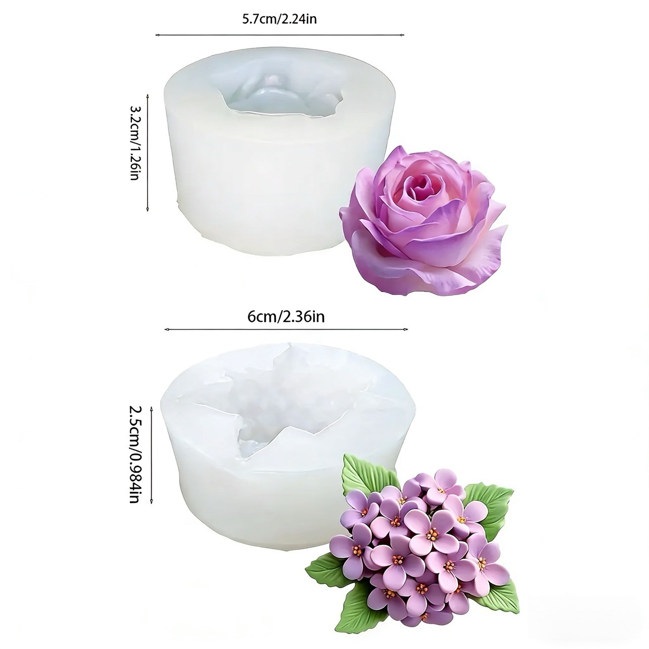แม่พิมพ์ซิลิโคนรูปดอกไม้ 3 มิต - Resin Art Wedding Gift บทวิจารณ์และราคา