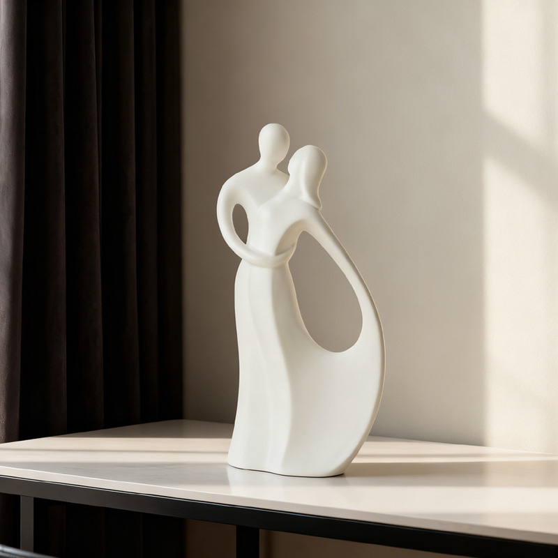 ประติมากรรมเซรามิกคู่รักสไตล์น - Resin Art Wedding Gift บทวิจารณ์และราคา