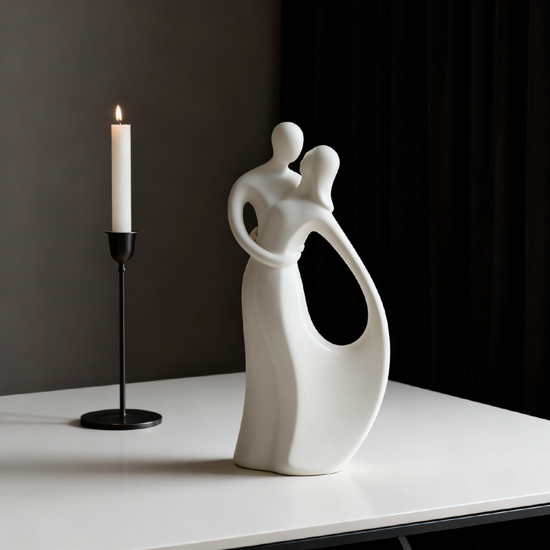 ประติมากรรมเซรามิกคู่รักสไตล์น - Resin Art Wedding Gift บทวิจารณ์และราคา