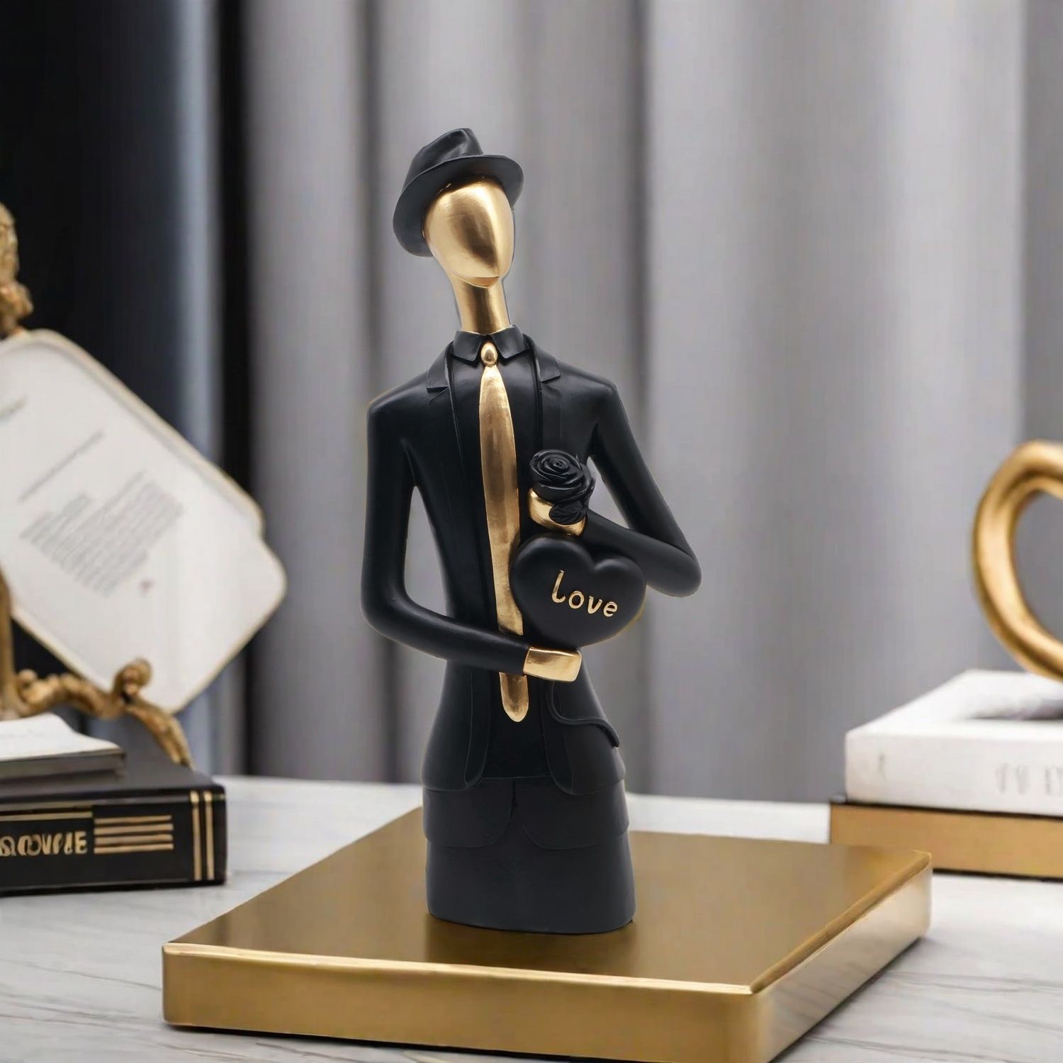 ประติมากรรมเรซิ่นตกแต่งสไตล์นอ - Resin Art Wedding Gift บทวิจารณ์และราคา