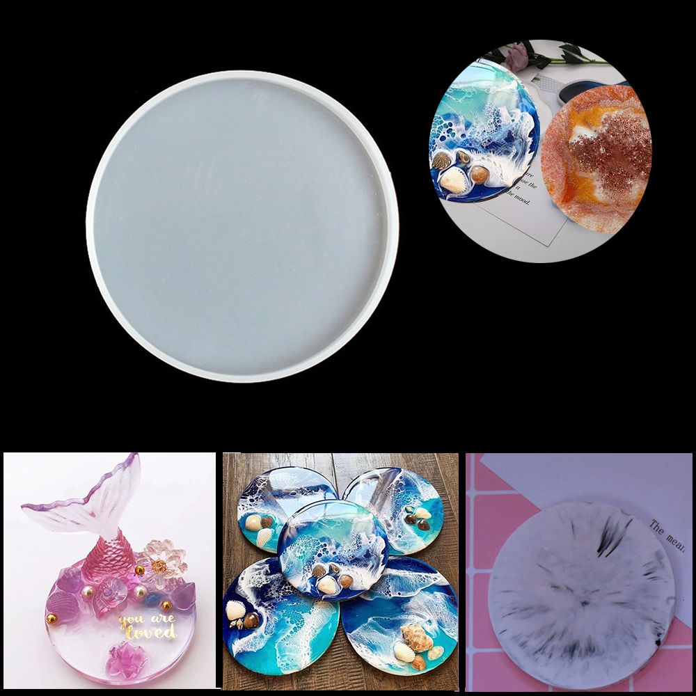 แม่พิมพ์หล่อเรซินถาดรองแก้วทรง - Resin Art Coasters บทวิจารณ์และราคา