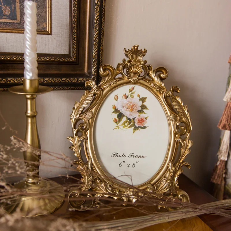 กรอบรูปเรซินทรงวงรีสีทองสไตล์เ - Resin Art Wedding Gift บทวิจารณ์และราคา