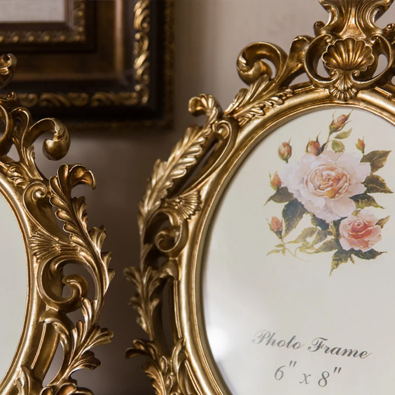 กรอบรูปเรซินทรงวงรีสีทองสไตล์เ - Resin Art Wedding Gift บทวิจารณ์และราคา